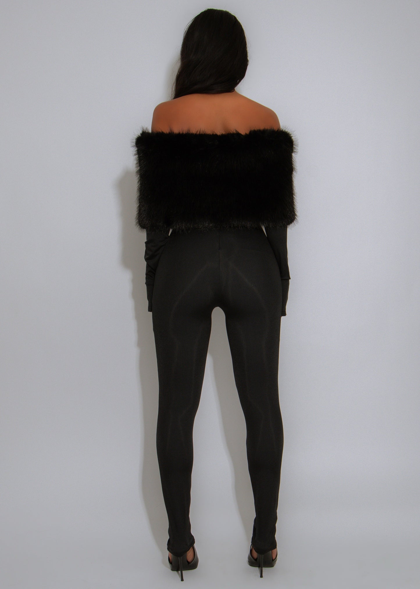 Luxe Enigma Skinny Jumpsuit Black