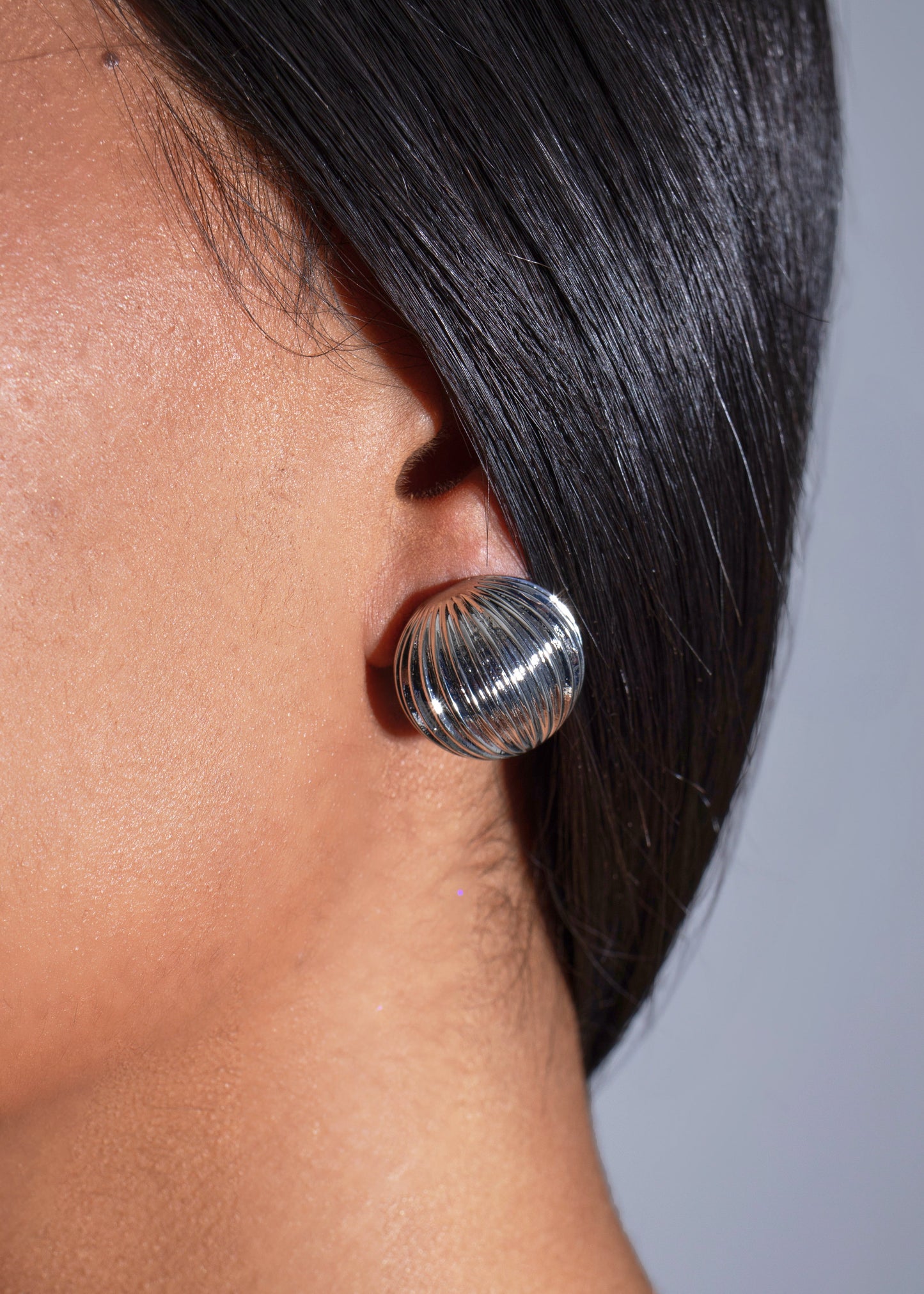 Nebula Whirl Earrings Silver