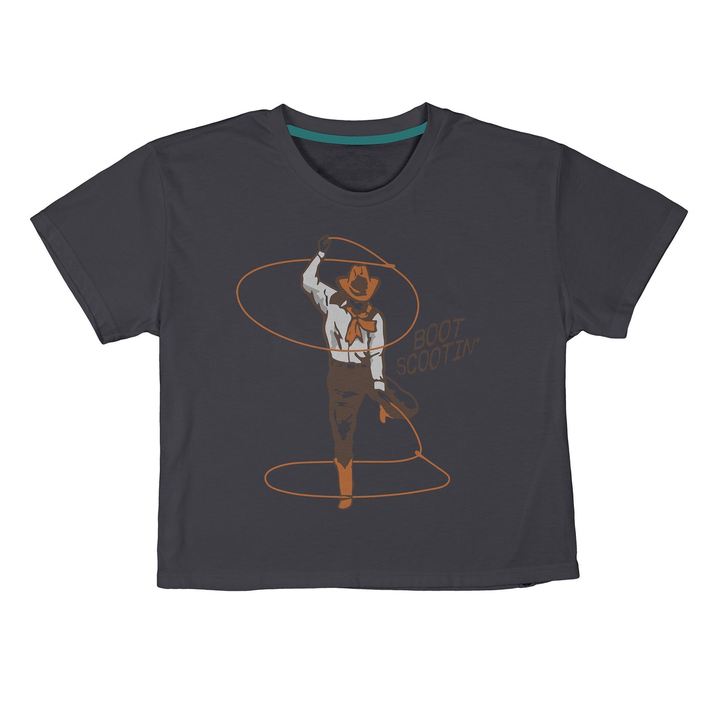 Boot Scootin' Boxy Tee - Vintage Black