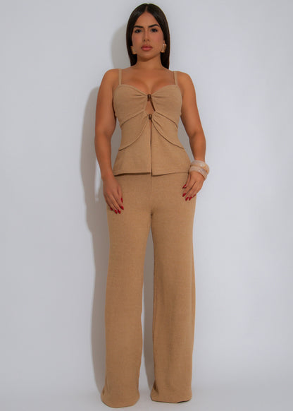 Second Skin Pant Set Nude