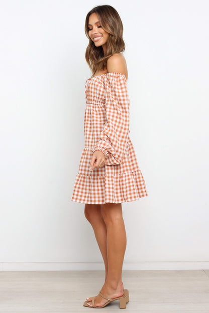 Fall Daily Tie Short A Line Dress