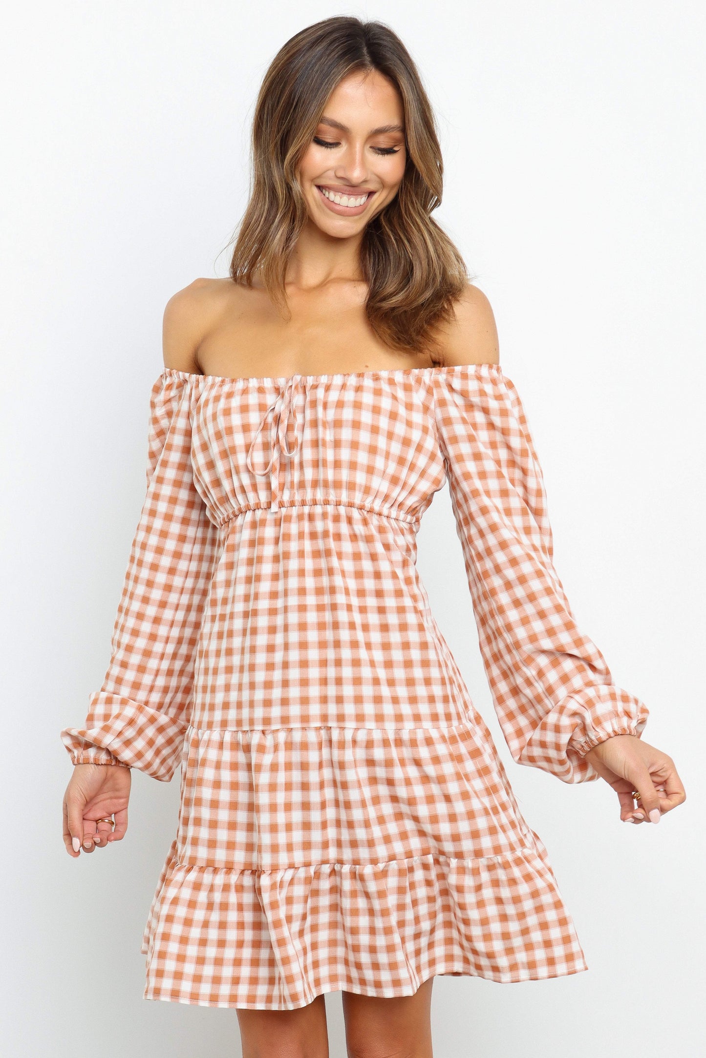 Fall Daily Tie Short A Line Dress