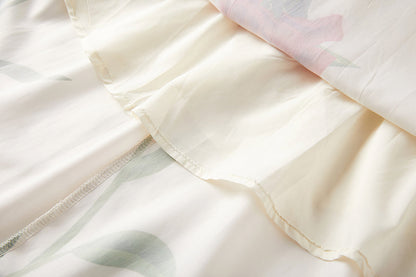 Niche Design Lace up Butterfly Flower Embroidered Print Sling Dress Slim fit High Waist Dress