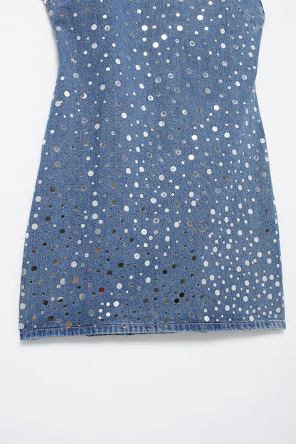 Comfortable Sleeveless Slim Casual Denim Short Dress