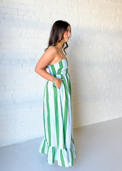 Magnolia Striped Midi Dress