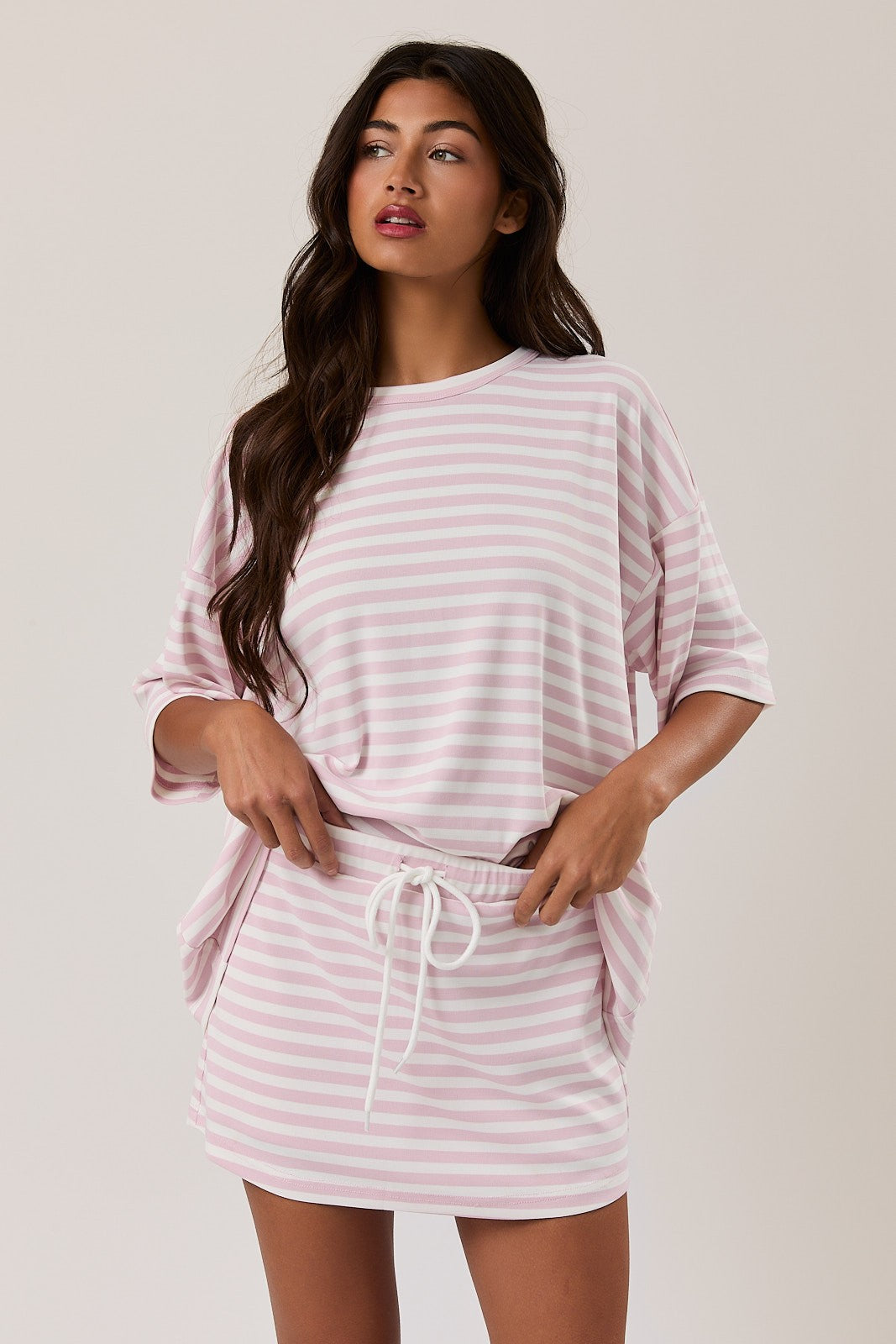 Maddie Oversized Striped Tee