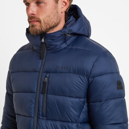 Barnby Mens Long Padded Jacket - Dark Indigo