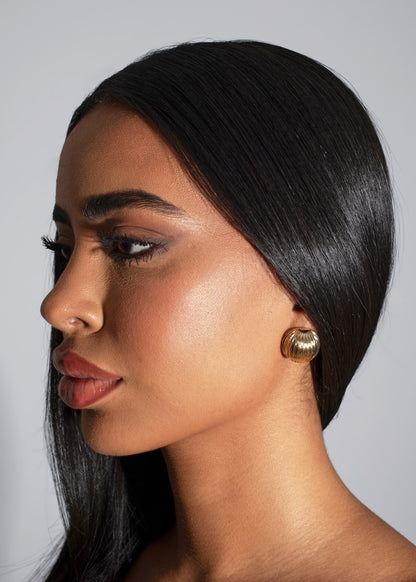 Nebula Whirl Earrings Gold