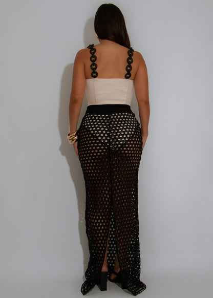 Net Intentions Skirt Set Nude