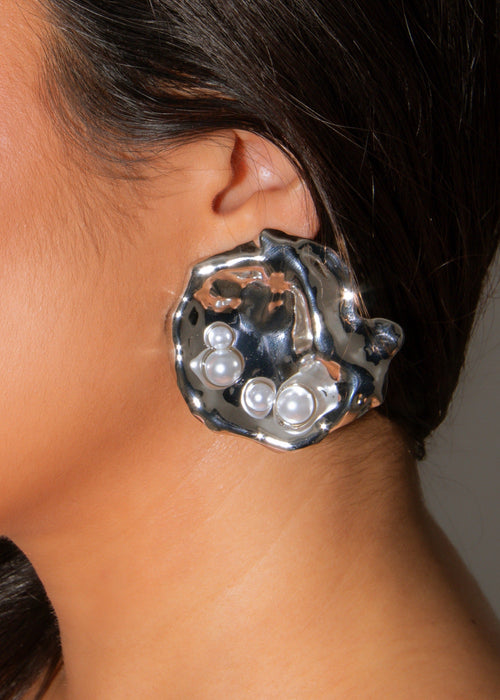 Don't Mention It Earrings Silver