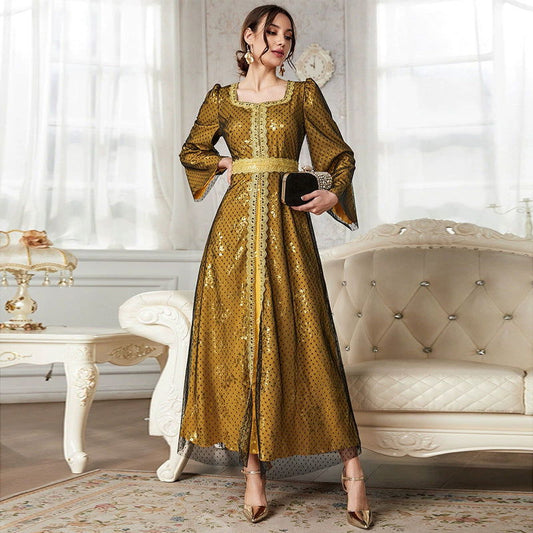 Mesh Dress Dubai Muslim Muslim Wear