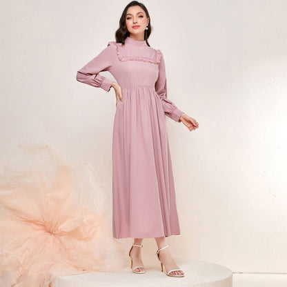 Elegant Stitching Tassel High Waist Dress
