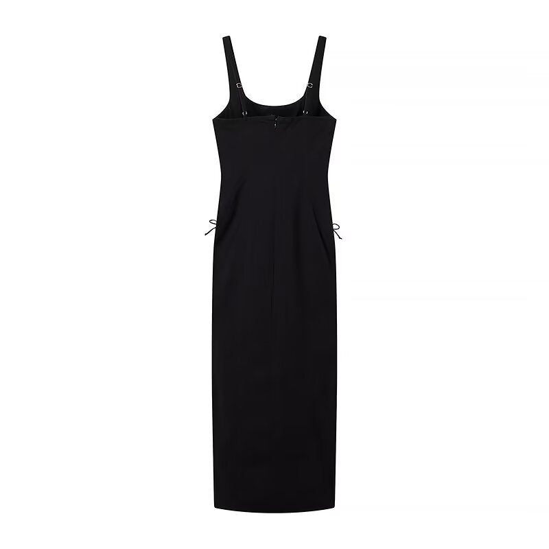 GracefulLong Lace Up Sling Dress