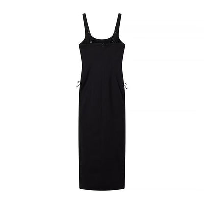 GracefulLong Lace Up Sling Dress