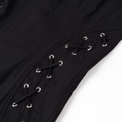 GracefulLong Lace Up Sling Dress