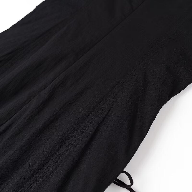 GracefulLong Lace Up Sling Dress
