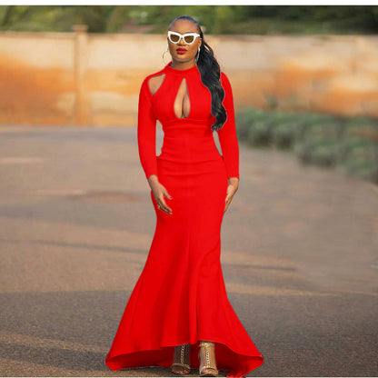 High Waist Fishtail Dress African Dress