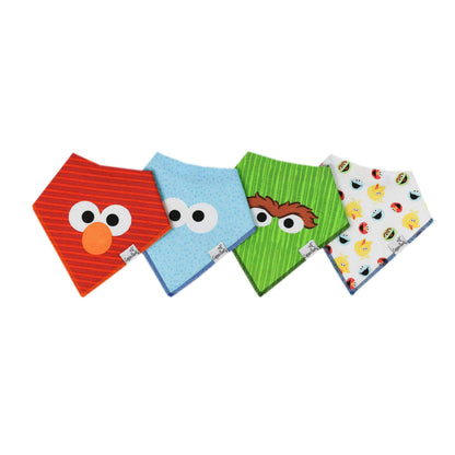 4 Pack Baby Bandana Bibs - Elmo