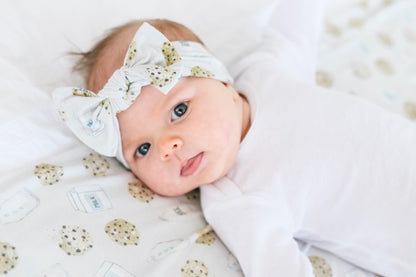 Knit Headband Bow - Chip