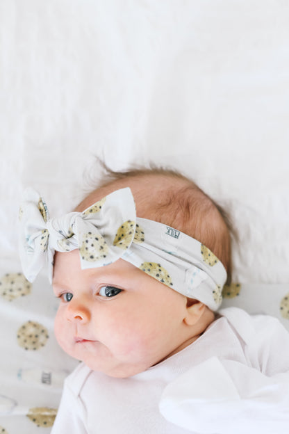 Knit Headband Bow - Chip