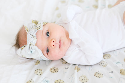 Knit Headband Bow - Chip
