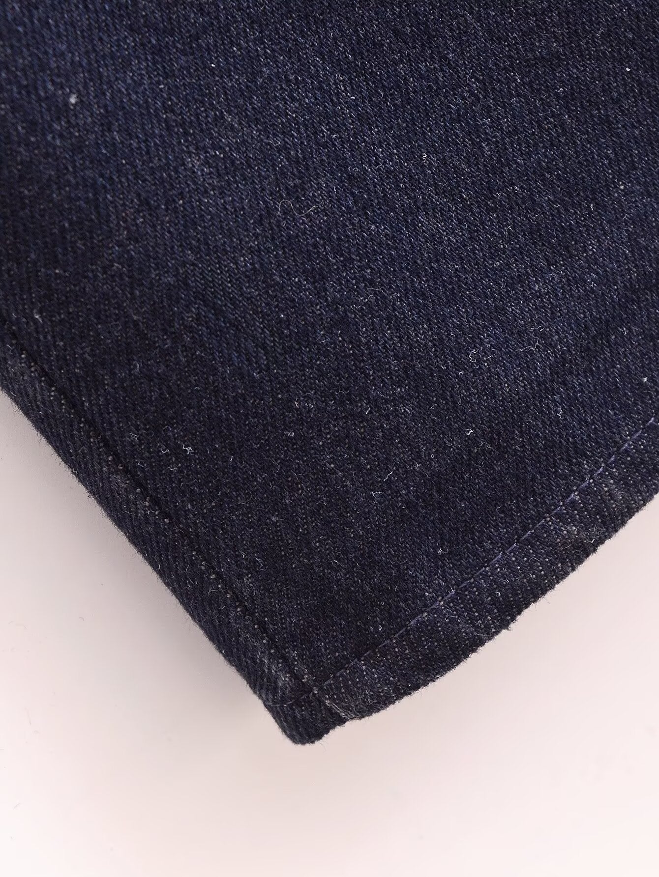 Fall Simple Thin Denim Midi Dress