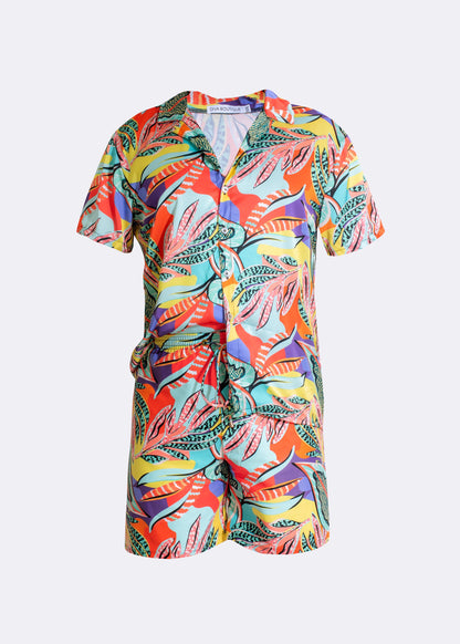 Tropical Getaway Shirt Orange