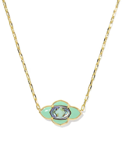 Abbie Medallion Short Pendant Necklace