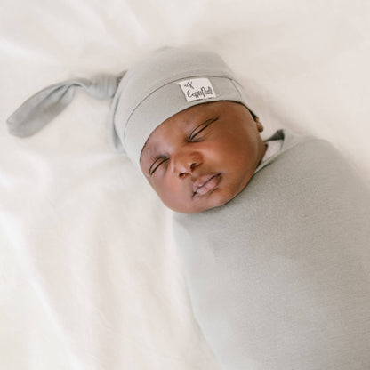 Knit Swaddle Blanket - Stone