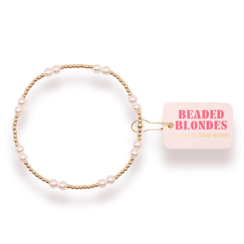 Leah Pearl Bracelet in Gold
