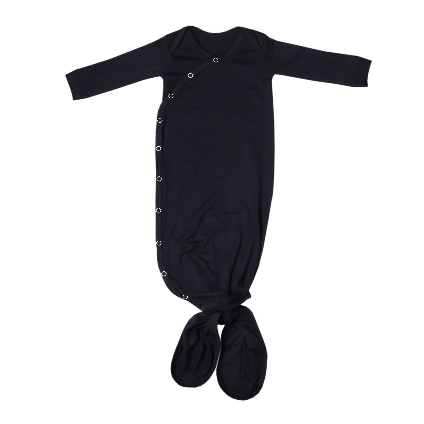 Newborn Knotted Gown - Midnight