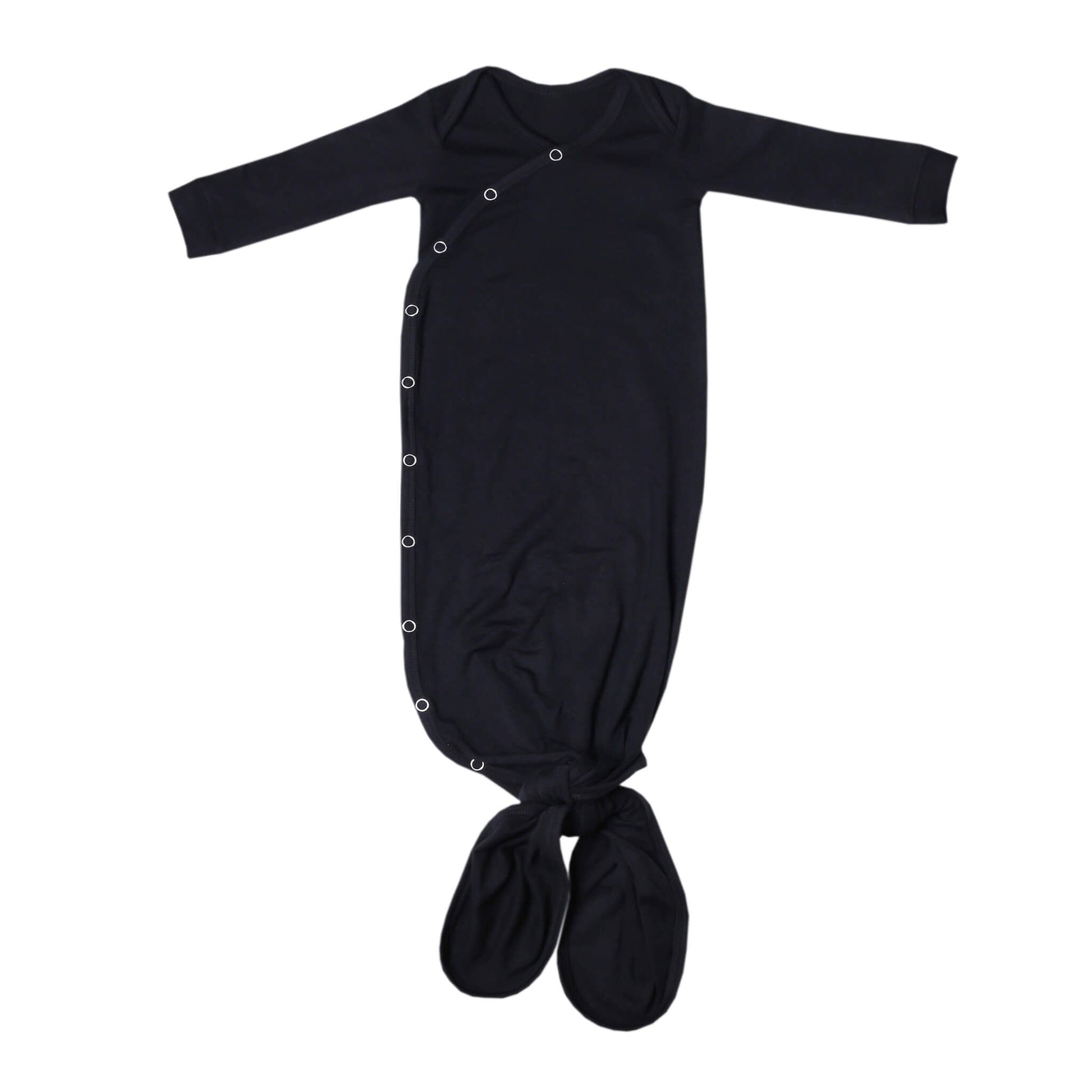 Newborn Knotted Gown - Midnight