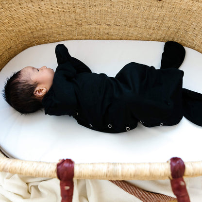 Newborn Knotted Gown - Midnight