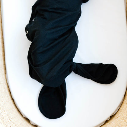 Newborn Knotted Gown - Midnight