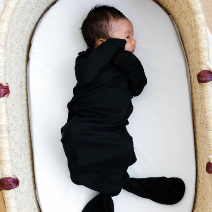 Newborn Knotted Gown - Midnight