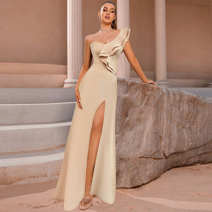 Evening Dress Split Evening Dress Long Elegant Slim Fit
