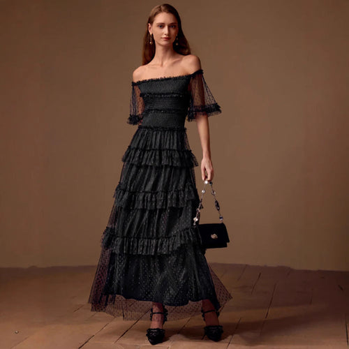 Maxi Dress Bandeau Slim Fit Cocktail Dress