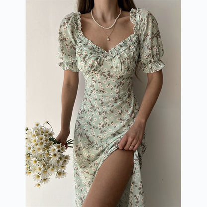 Fresh Sweet Floral Lace Dress