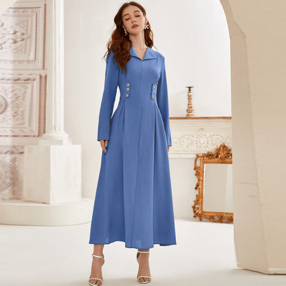 Elegant Elegant V-neck High Waist Dress