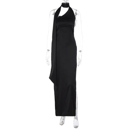 Fashionable Elegant Backless Slit Dress