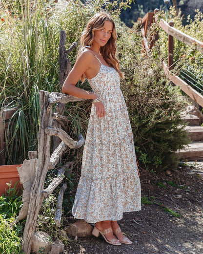 Holiday Floral Strap Dress
