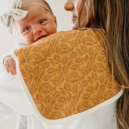 3 Pack Premium Burp Cloths - Eden