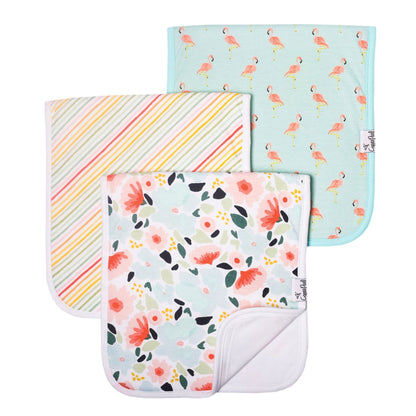 3 Pack Premium Burp Cloths - Leilani