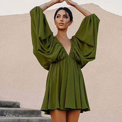 Dress with puff sleeves "Maylia"