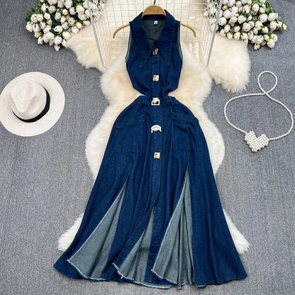Denim Maxi Dress