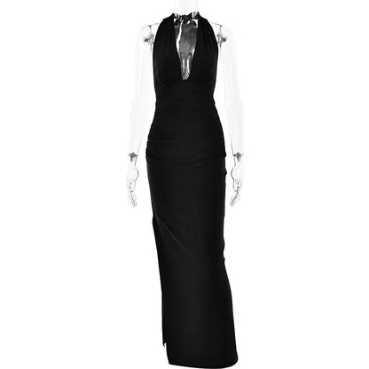 Halter Neck Maxi Dress