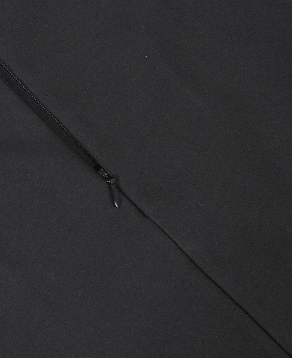Diamond Knee Length Black Bandage Dress