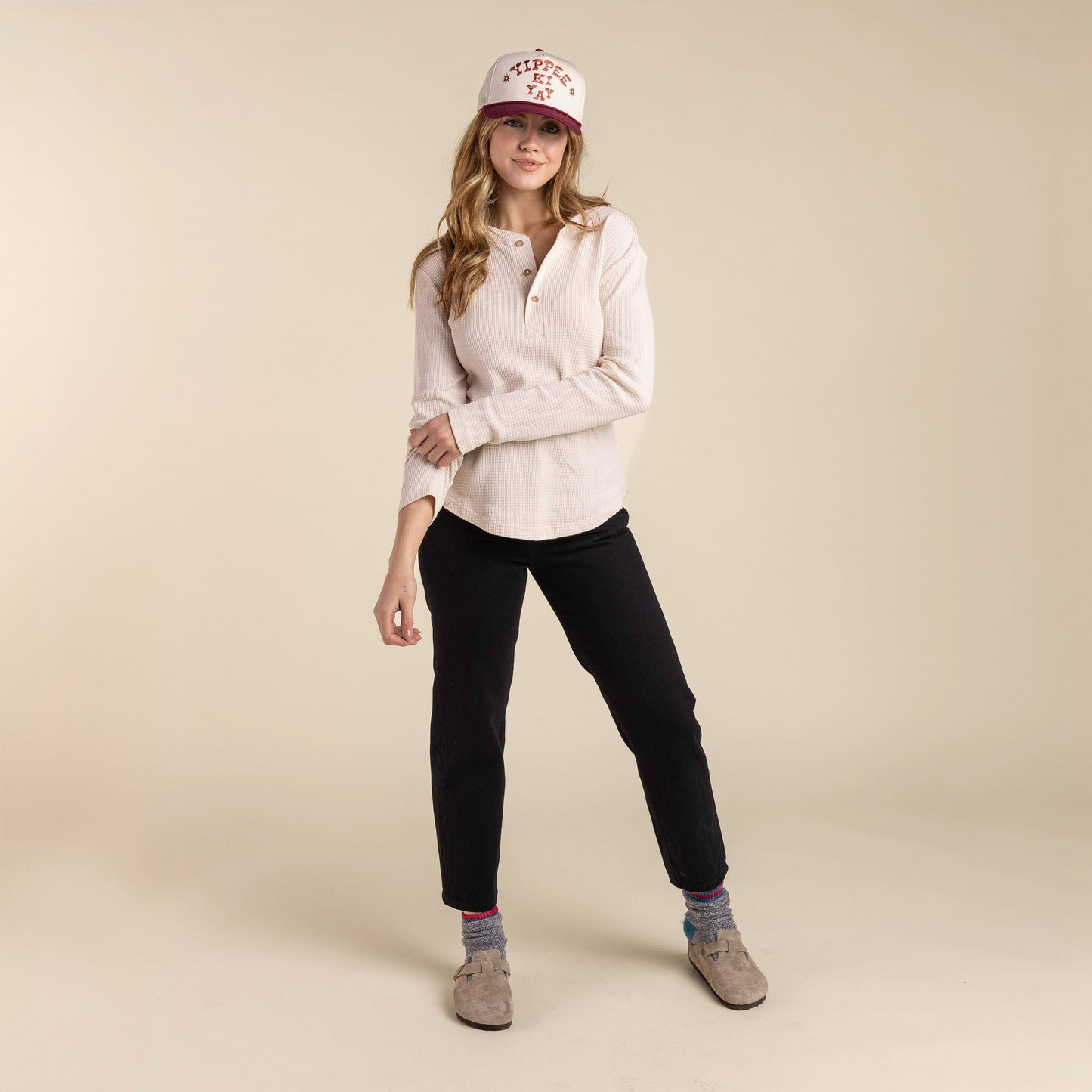 The Maven Henley - Vintage White