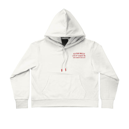 So Far West Crop Hoodie - Vintage White