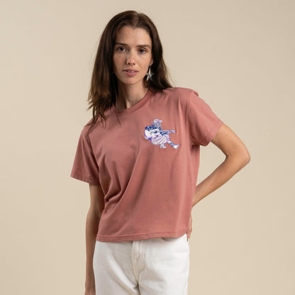 Play A Song Boxy Tee - Dusty Mauve